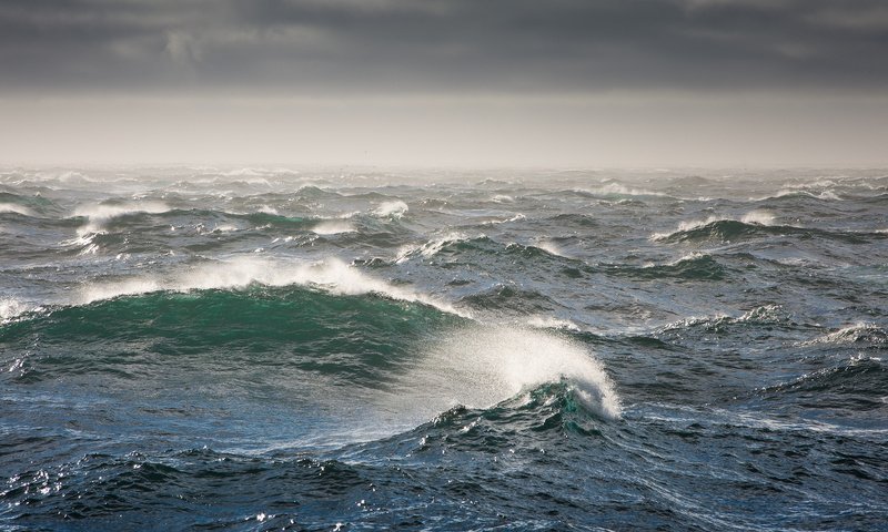 Обои волны, шторм, берингово море, bering sea, wave, storm, the bering sea разрешение 1920x1200 Загрузить