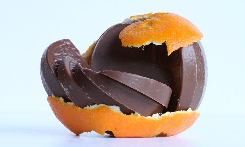 Обои цитрус, дольки, шоколад, мандарин, кожура, шоколадный, citrus, slices, chocolate, mandarin, peel разрешение 5184x3456 Загрузить