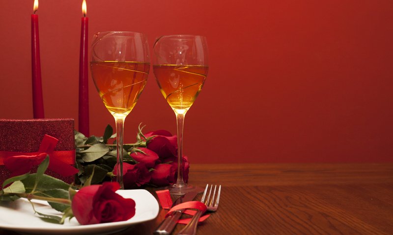 Обои свечи, розы, шампанское, день святого валентина, 14 февраля, candles, roses, champagne, valentine's day, 14 feb разрешение 3840x2400 Загрузить