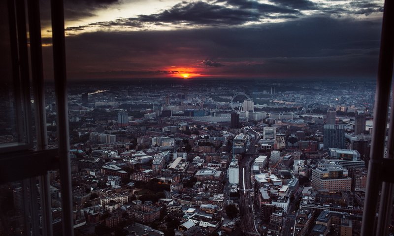 Обои закат, лондон, город, англия, sunset, london, the city, england разрешение 2560x1707 Загрузить