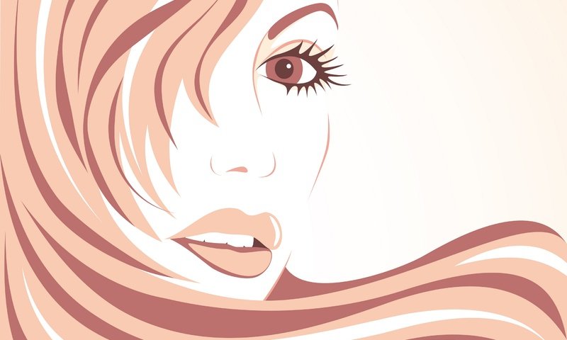 Обои девушка, вектор, взгляд, волосы, лицо, ресницы, girl, vector, look, hair, face, eyelashes разрешение 2880x2037 Загрузить