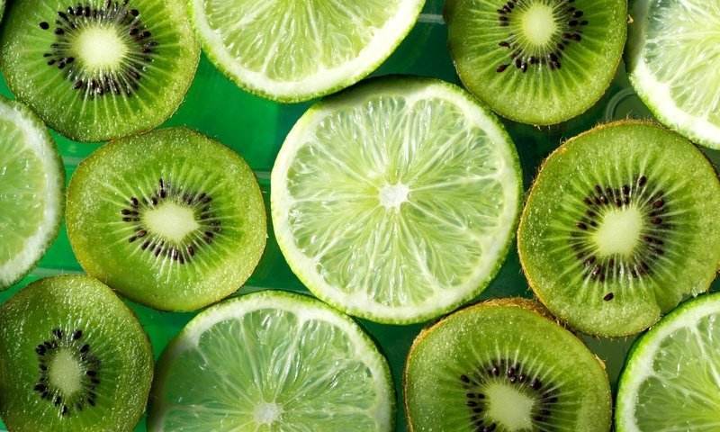 Обои зелёный, фрукты, лайм, киви, green, fruit, lime, kiwi разрешение 2600x1755 Загрузить