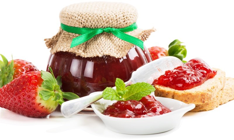 Обои клубника, хлеб, ягоды, банка, варенье, strawberry, bread, berries, bank, jam разрешение 6601x3644 Загрузить