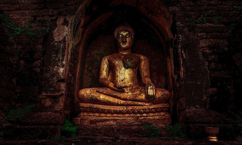 Обои будда, статуя, религия, buddhism, буддизм, buddha, statue, religion разрешение 3554x1999 Загрузить