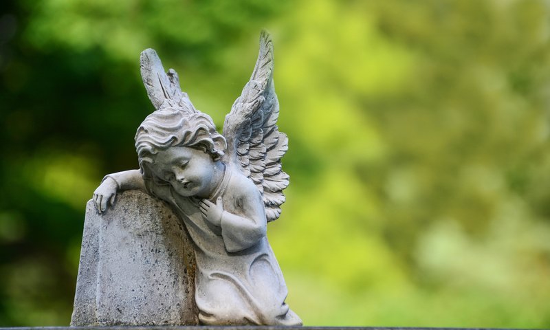 Обои ангел, скульптура, фигурка, ангелочек, angel, sculpture, figure разрешение 3840x2400 Загрузить