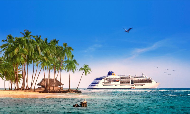 Обои море, пляж, остров, тропики, лайнер, 15, sea, beach, island, tropics, liner разрешение 5837x3491 Загрузить