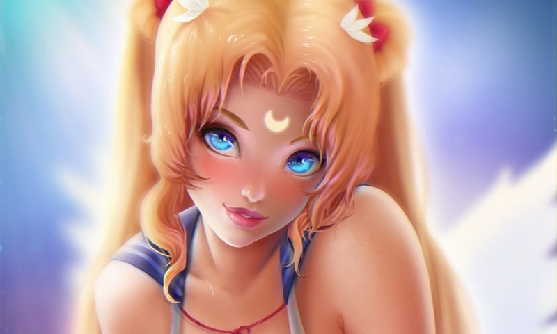 Обои арт, девушка, аниме, sailor moon, хвостики, bishoujo senshi sailor moon, tsukino usagi, prywinko, art, girl, anime, tails разрешение 1920x1200 Загрузить