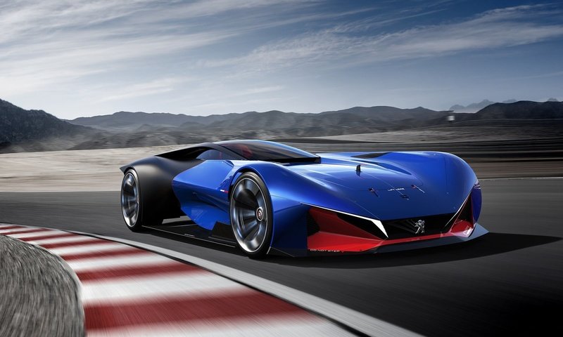 Обои синий, peugeot, concept, гиперкар, гибрид, l500, blue, hypercar, hybrid разрешение 2560x1440 Загрузить