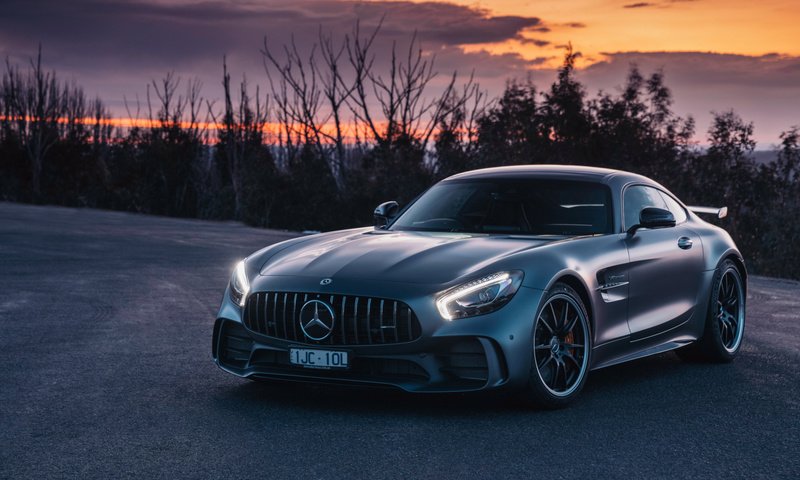 Обои дорога, закат, амг, мерс, gt r, road, sunset, amg, mercedes разрешение 1920x1080 Загрузить