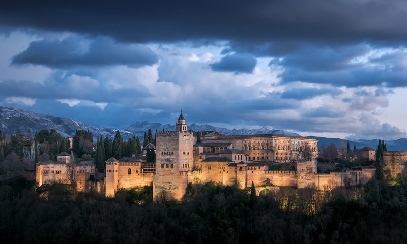 Обои небо, горы, испания, андалузия, гранада, the sky, mountains, spain, andalusia, granada разрешение 2048x1367 Загрузить