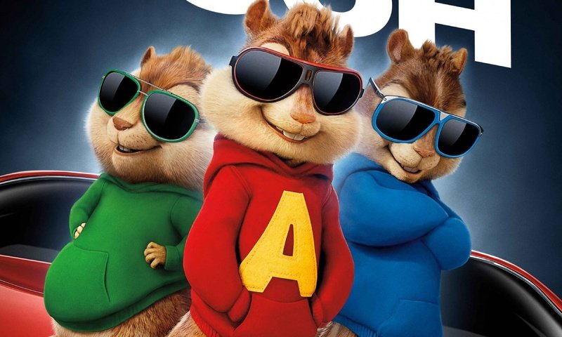 Обои мультфильм, бурундуки, alvin and the chipmunks, элвин и бурундуки, элвин, саймон, теодор, cartoon, chipmunks разрешение 3840x2160 Загрузить