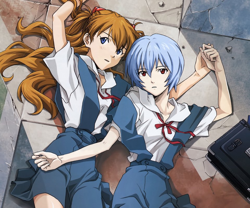 Обои neon genesis evangelion, asuka langley soryu, ayanami rei разрешение 1920x1200 Загрузить