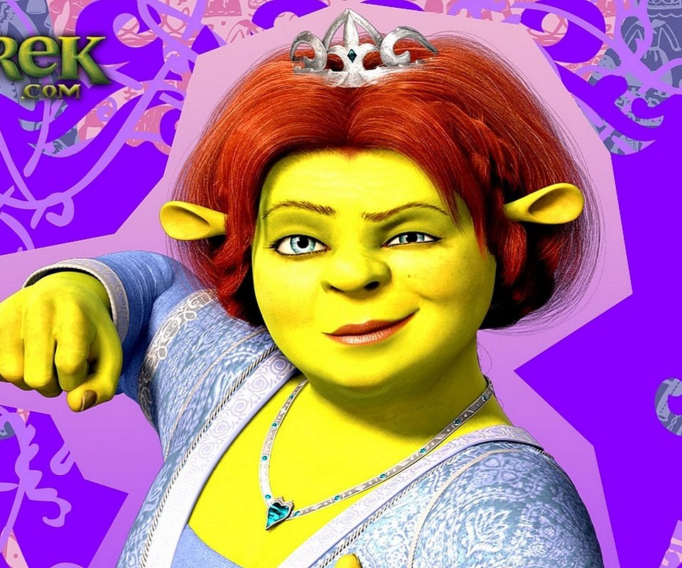 Обои шрек, фиона, принцесса, shrek, fiona, princess разрешение 1920x1080 Загрузить