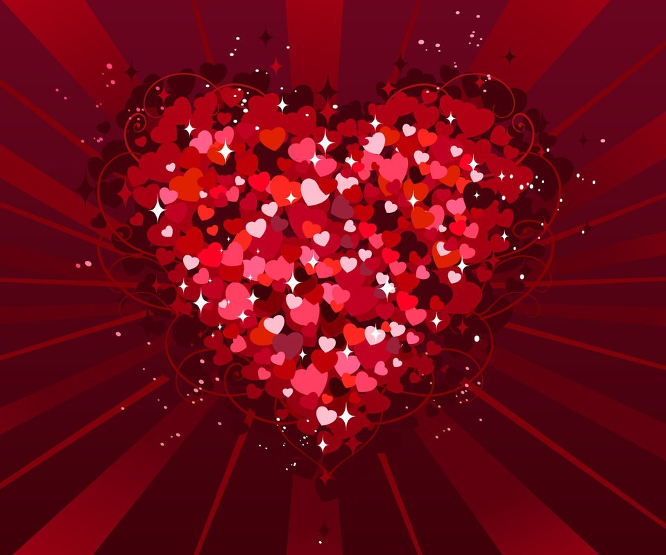 Обои красный, сердце, любовь, день святого валентина, red, heart, love, valentine's day разрешение 1920x1200 Загрузить