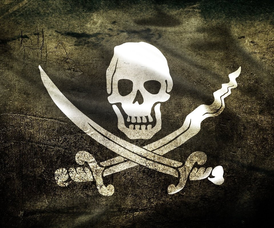 Обои флаг, череп, пираты, веселый роджер, flag, skull, pirates, jolly roger разрешение 2560x1600 Загрузить