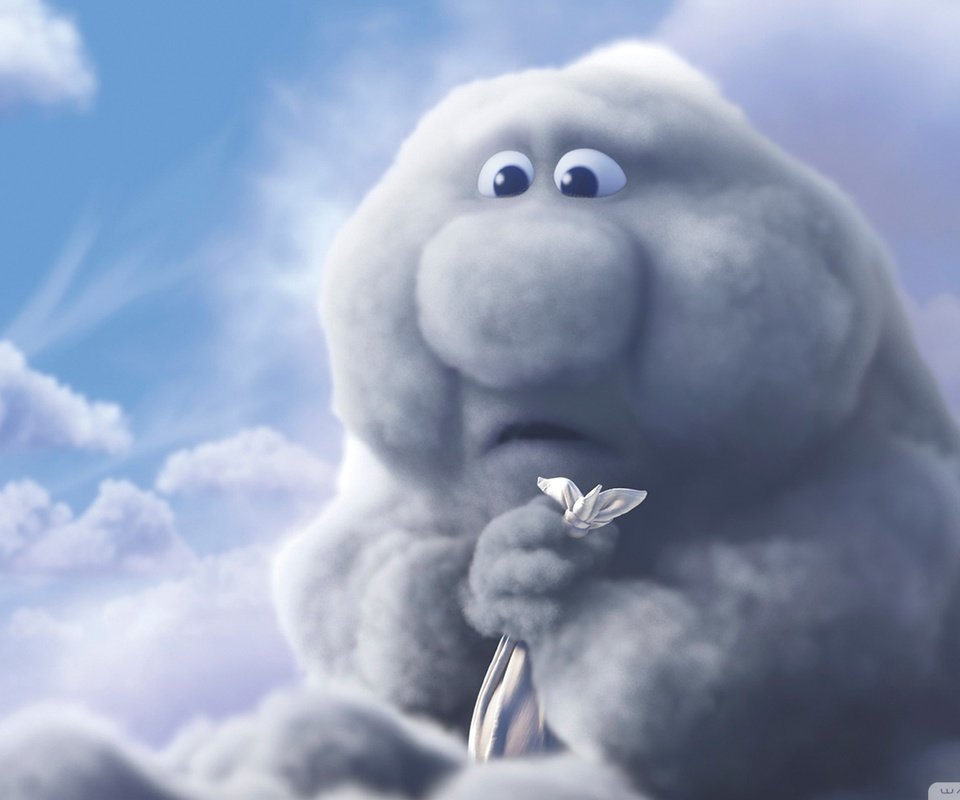 Обои облако, мультфильм, partly cloudy, cloud, cartoon разрешение 1920x1080 Загрузить