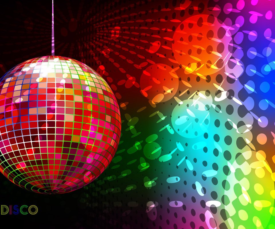 Обои арт, цвета, шар, диско, art, color, ball, disco разрешение 1920x1200 Загрузить