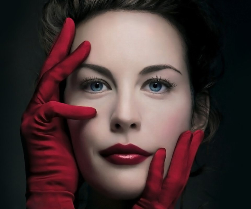 Обои черный фон, перчатки, красивая, лив тайлер, black background, gloves, beautiful, liv tyler разрешение 1920x1200 Загрузить