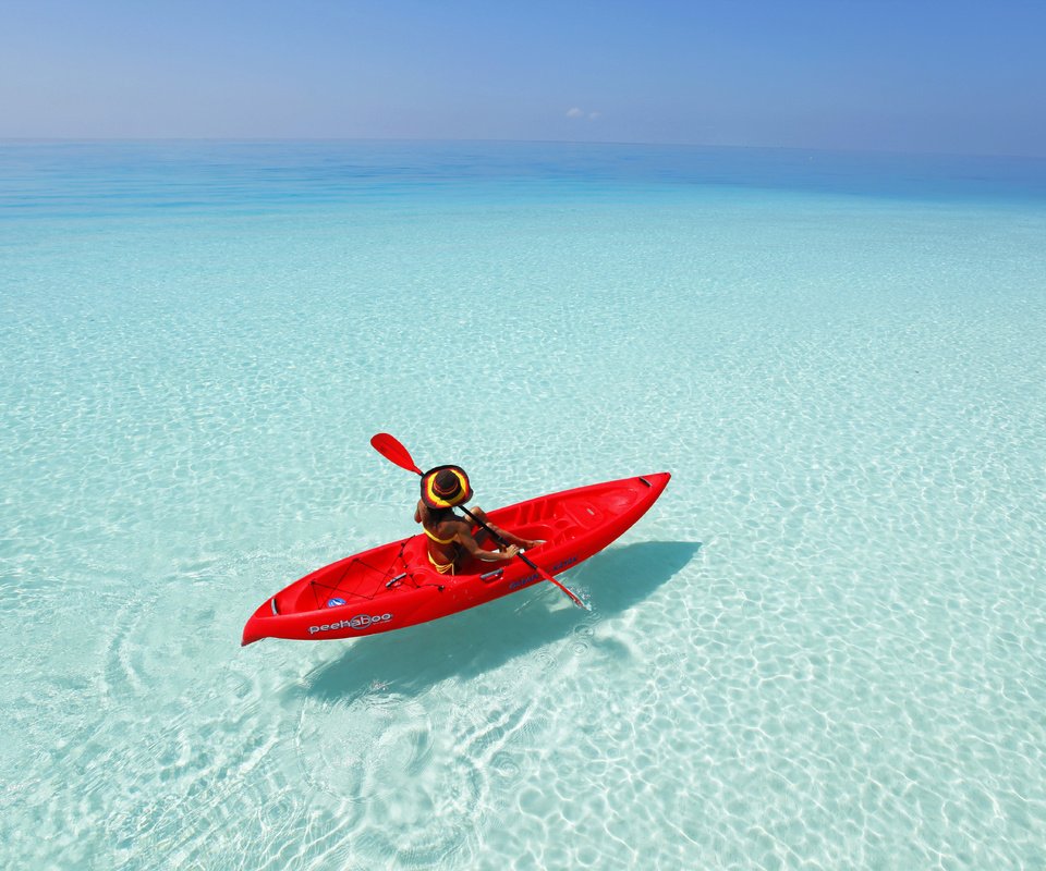 Обои лодка, тропики, мальдивы, boat, tropics, the maldives разрешение 5616x3744 Загрузить