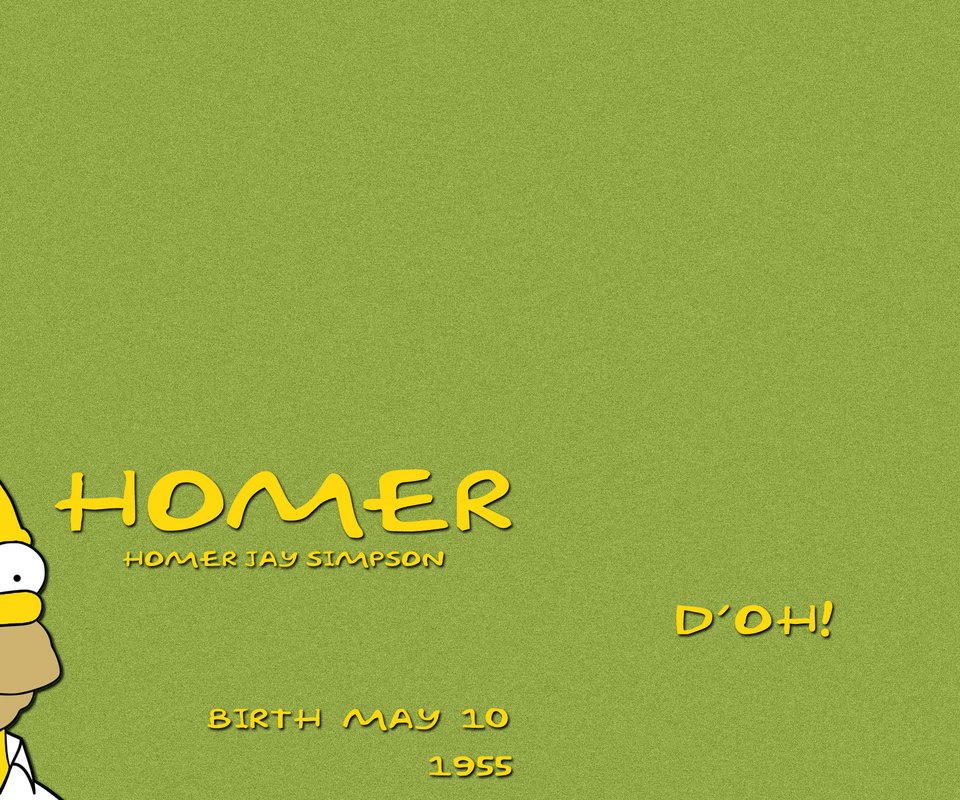 Обои гомер, gsimpsons, stupid, рождение, homer, birth разрешение 2560x1600 Загрузить