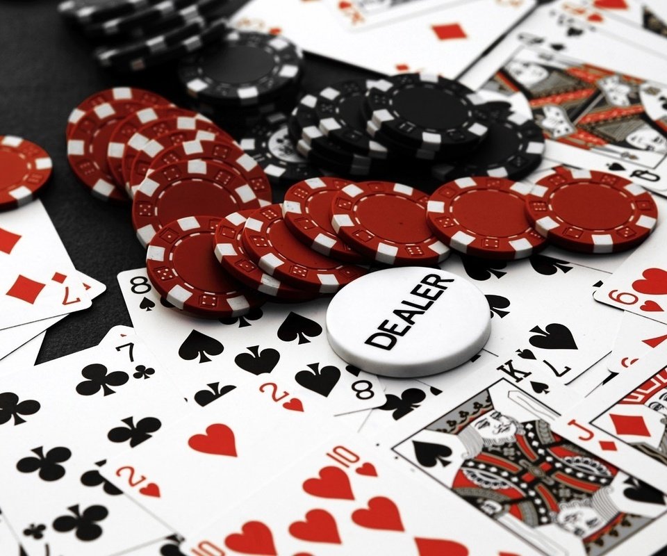 Обои казино, покер, фишки, карты, casino, poker, chips, card разрешение 1920x1080 Загрузить