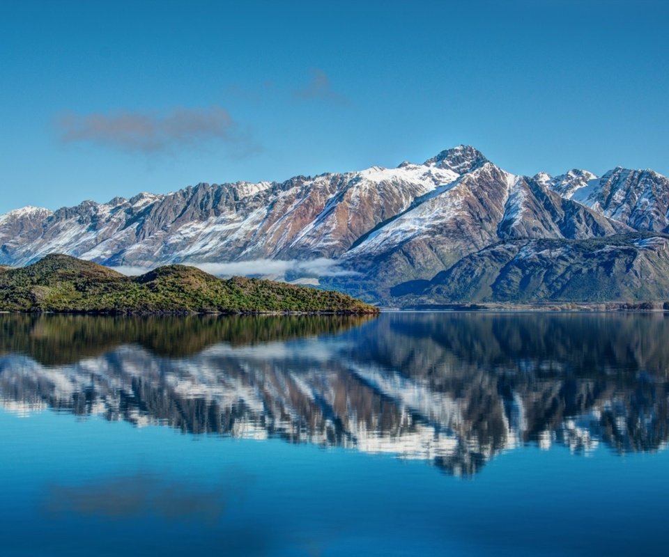 Обои озеро, горы, отражение, glenorchy, nz, отаго, lake, mountains, reflection, otago разрешение 2560x1600 Загрузить