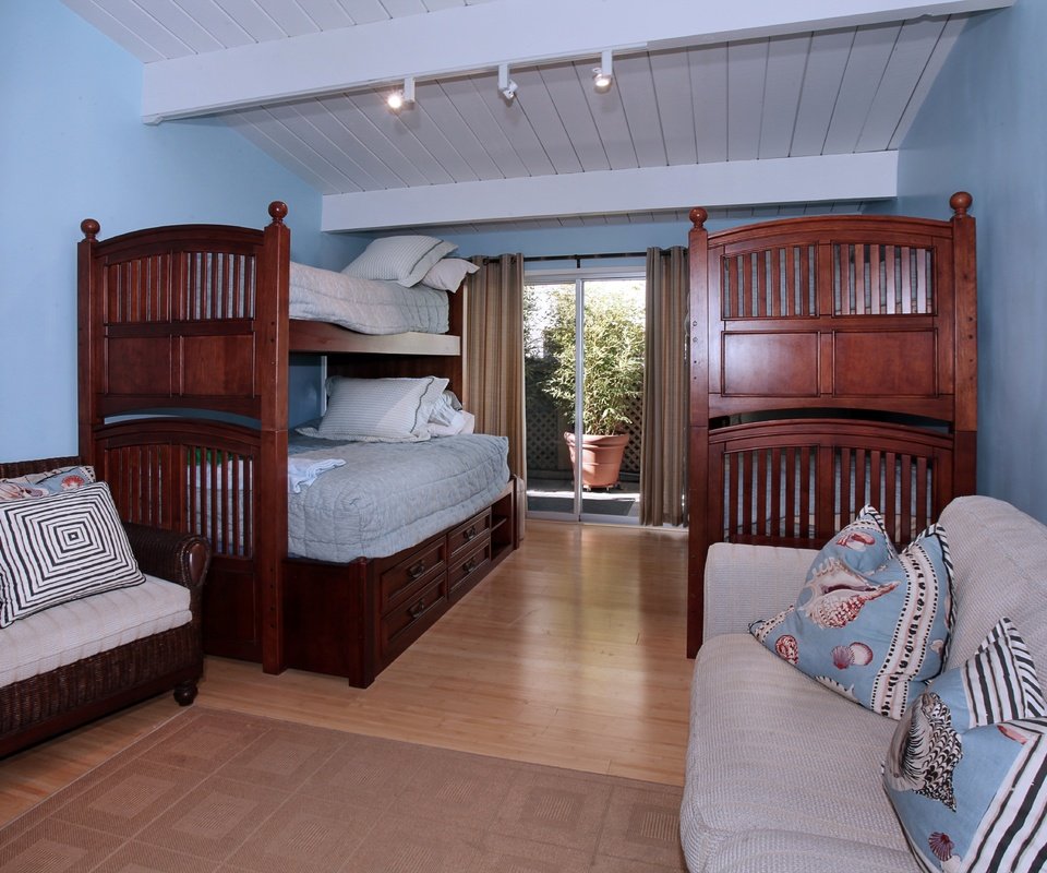 Обои интерьер, дизайн, подушки, кровать, спальня, interior, design, pillow, bed, bedroom разрешение 5616x3744 Загрузить