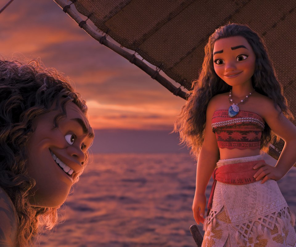 Обои дисней, моана, мауи, disney, moana, maui разрешение 3840x1608 Загрузить