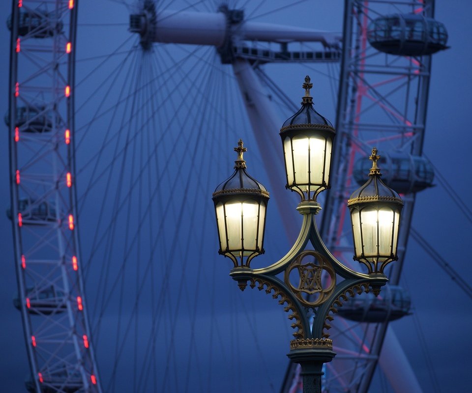 Обои лондон, колесо обозрения, англия, фонарь, лондонский глаз, london, ferris wheel, england, lantern, the london eye разрешение 2400x1600 Загрузить