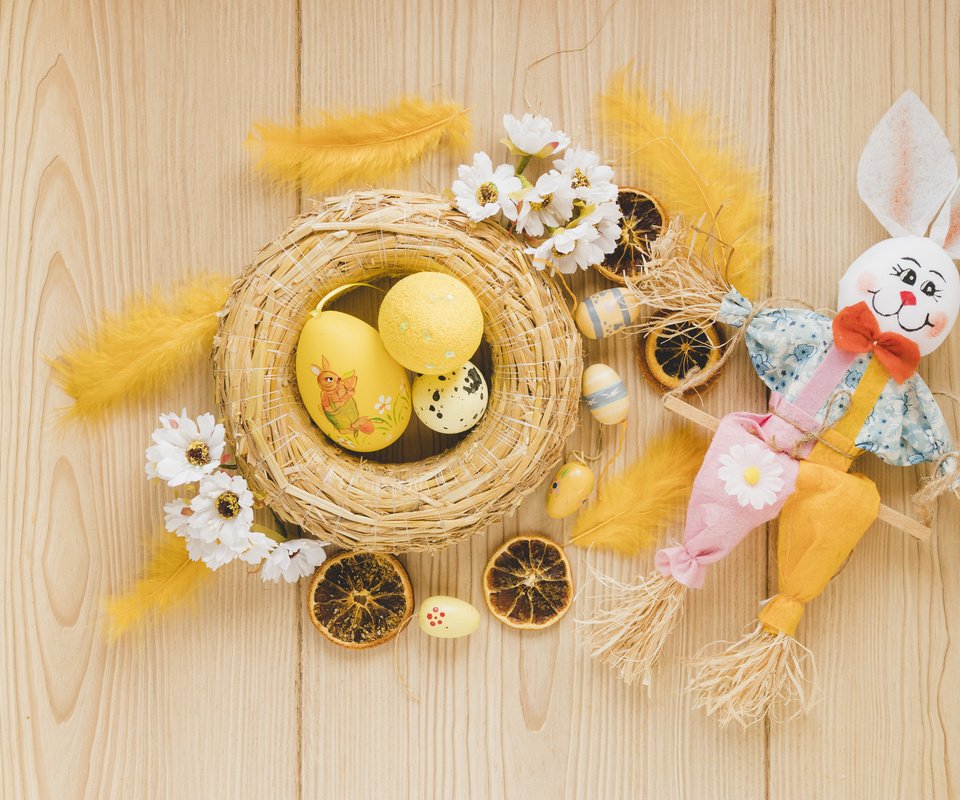 Обои игрушка, кролик, пасха, яйца, праздник, гнездо, toy, rabbit, easter, eggs, holiday, socket разрешение 6000x4000 Загрузить