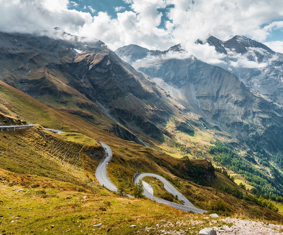 Обои дорога, горы, австрия, гросглокнер, road, mountains, austria разрешение 2048x1365 Загрузить