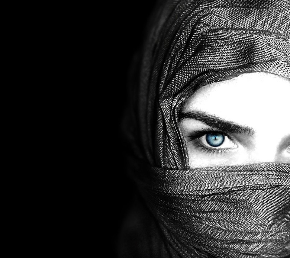 Обои глаза, черный фон, лицо, eyes, black background, face разрешение 1920x1200 Загрузить