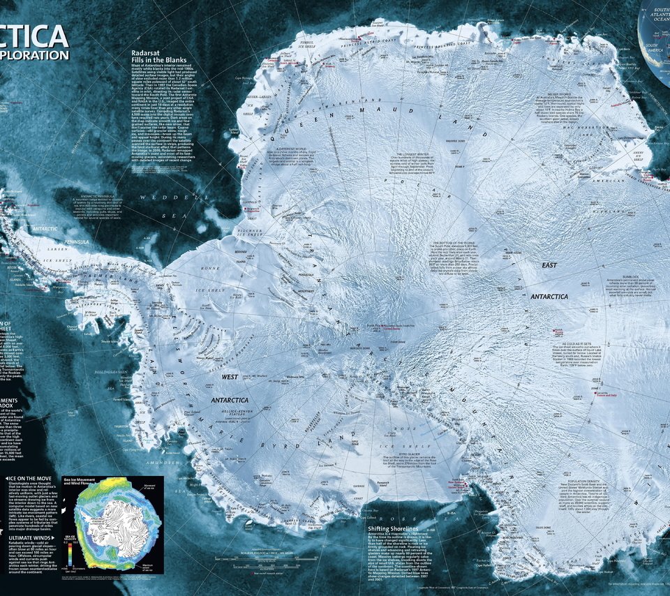 Обои стиль, карта, антарктика, карта антарктики, географическая карта, style, map, antarctica, map of antarctica разрешение 6000x3889 Загрузить