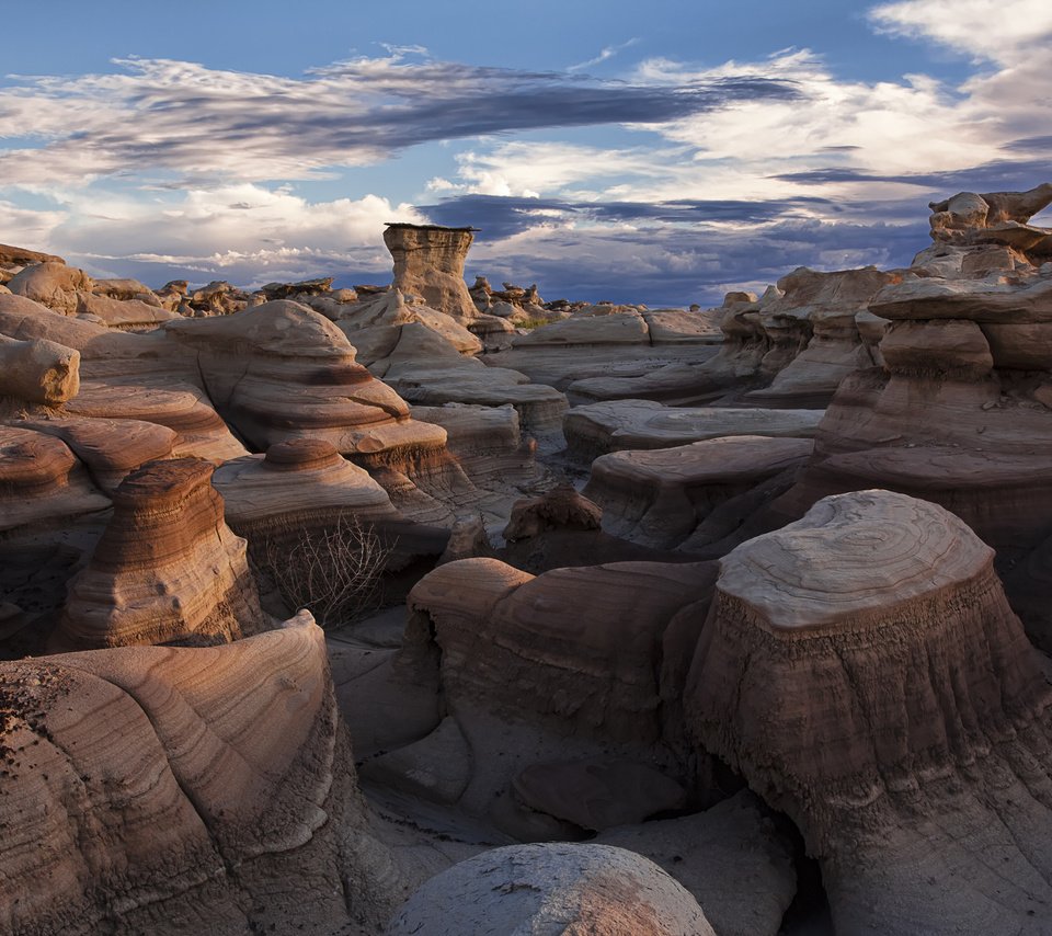 Обои камни, пустыня, bisti badlands, stones, desert разрешение 2560x1600 Загрузить