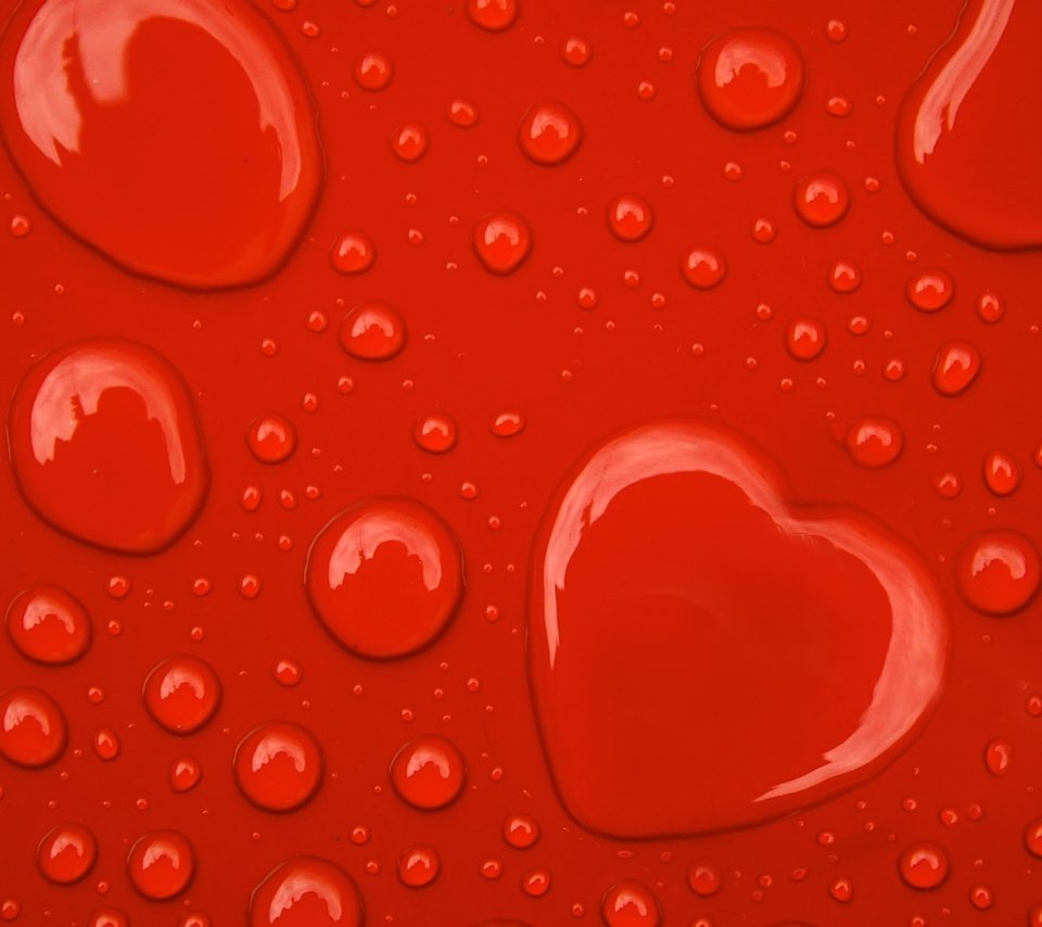 Обои капли, красный, сердце, день влюбленных, 14 февраля, drops, red, heart, valentine's day, 14 feb разрешение 1920x1200 Загрузить