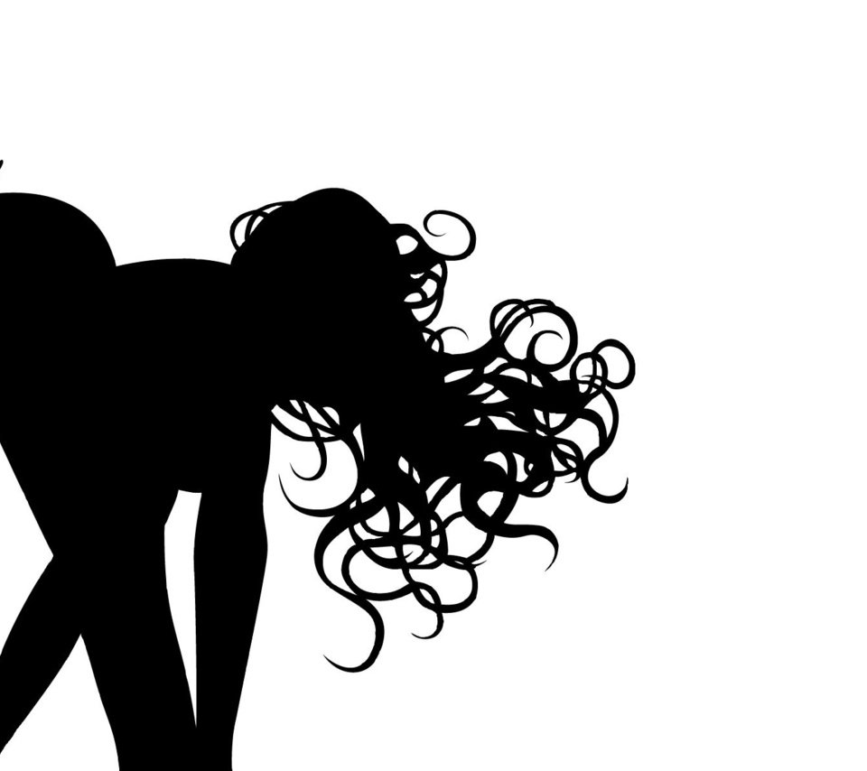 Обои волосы, силуэт, бабочки, hair, silhouette, butterfly разрешение 1920x1200 Загрузить