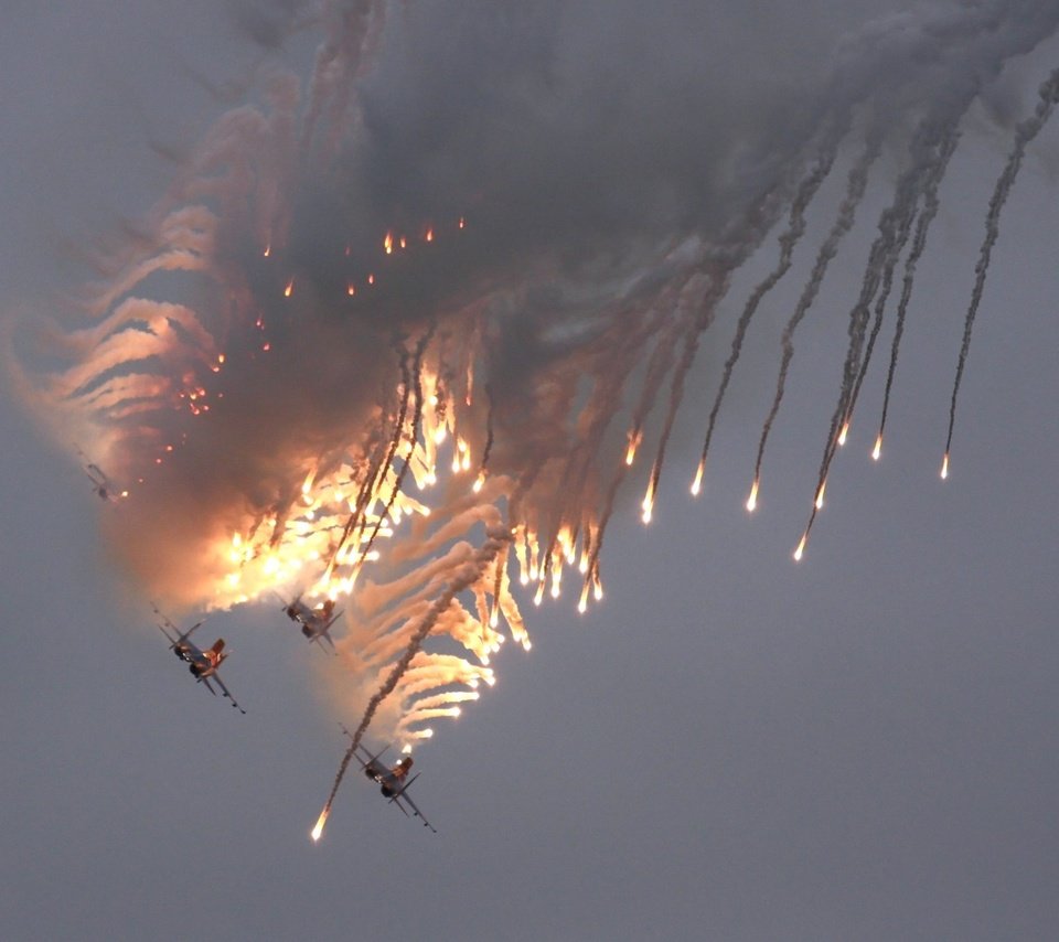 Обои самолет, полет, авиашоу, макс, русские витязи, the plane, flight, airshow, max, russian knights разрешение 2000x1485 Загрузить