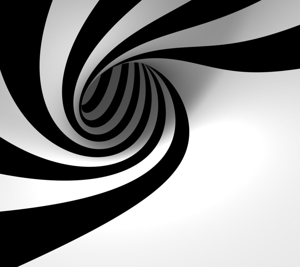 Обои полосы, черно-белая, спираль, 3д, красно-белая, strip, black and white, spiral, 3d, red-white разрешение 1920x1200 Загрузить