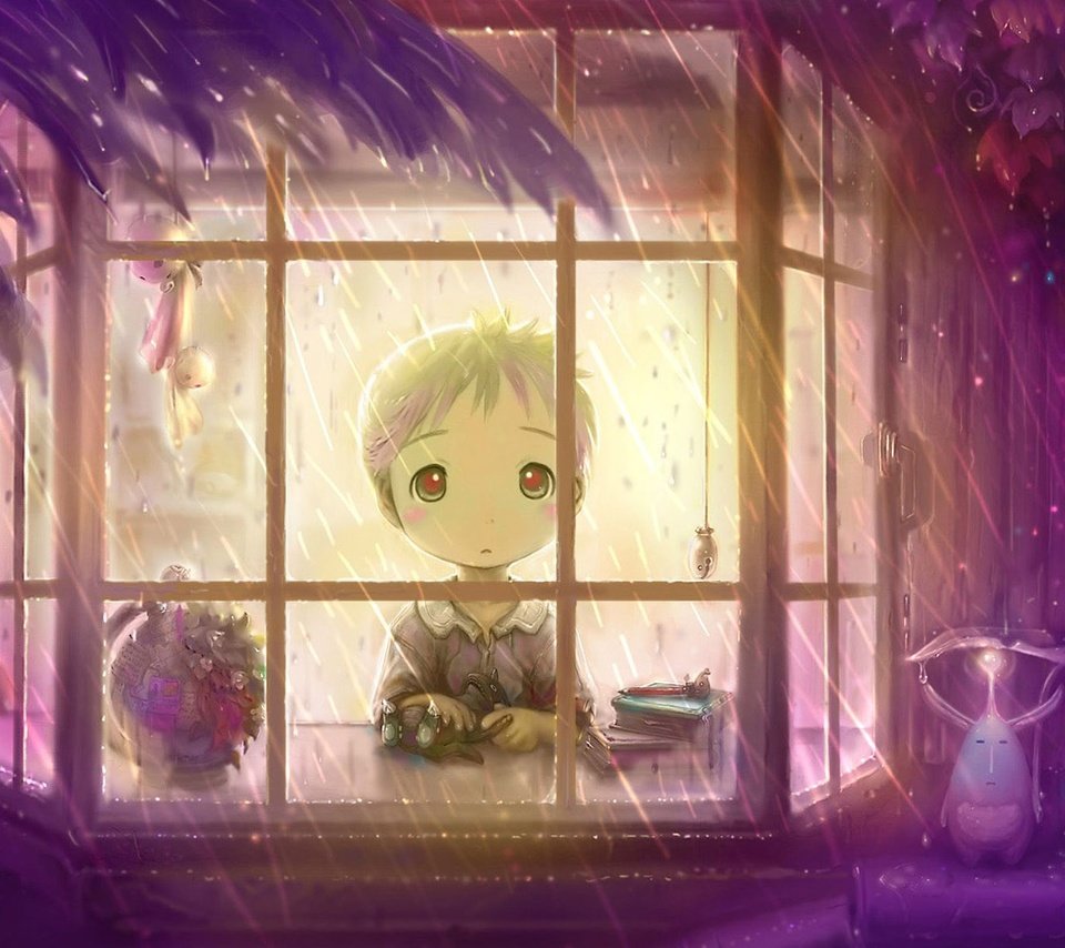 Обои дождь, окно, мальчик, rain, window, boy разрешение 1920x1200 Загрузить