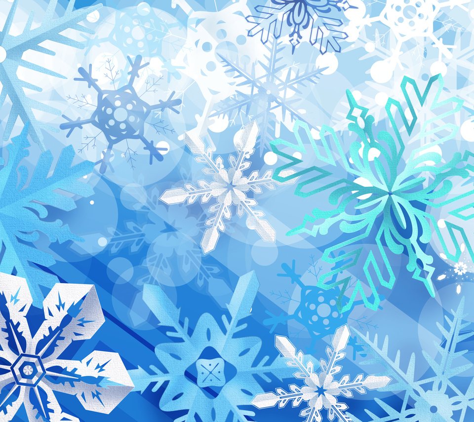 Обои зима, снежинки, синий, winter, snowflakes, blue разрешение 2560x1670 Загрузить