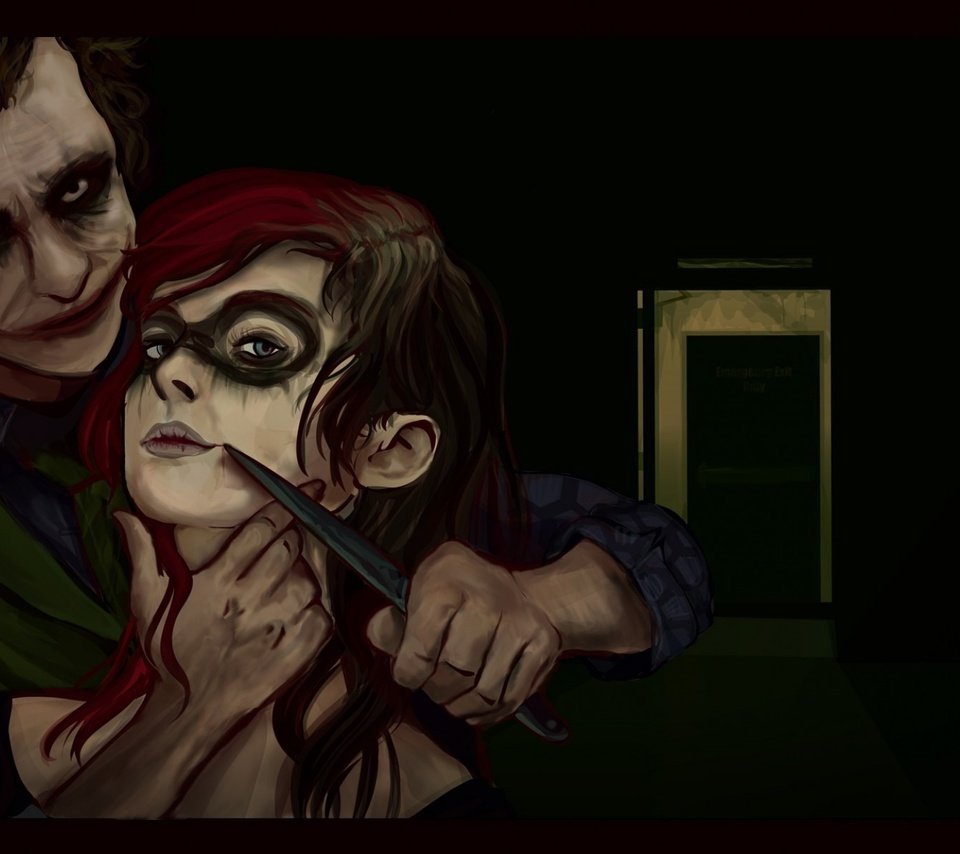 Обои джокер, нож, страх, харли квинн, joker, knife, fear, harley quinn разрешение 1920x1200 Загрузить