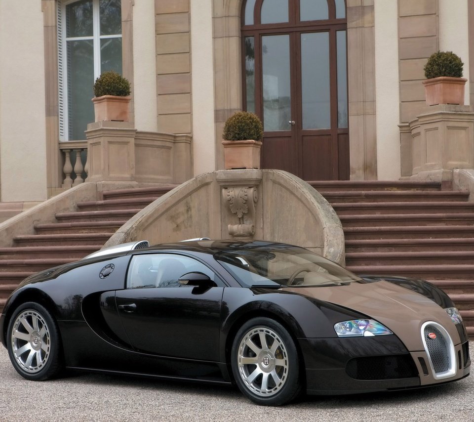 Обои особняк, bugatti veyron, mansion разрешение 1920x1200 Загрузить