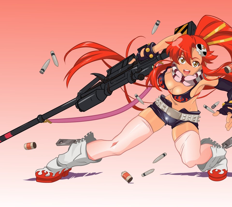 Обои девушка, аниме, gurren lagann, yoko littner, yoko, girl, anime разрешение 1920x1200 Загрузить