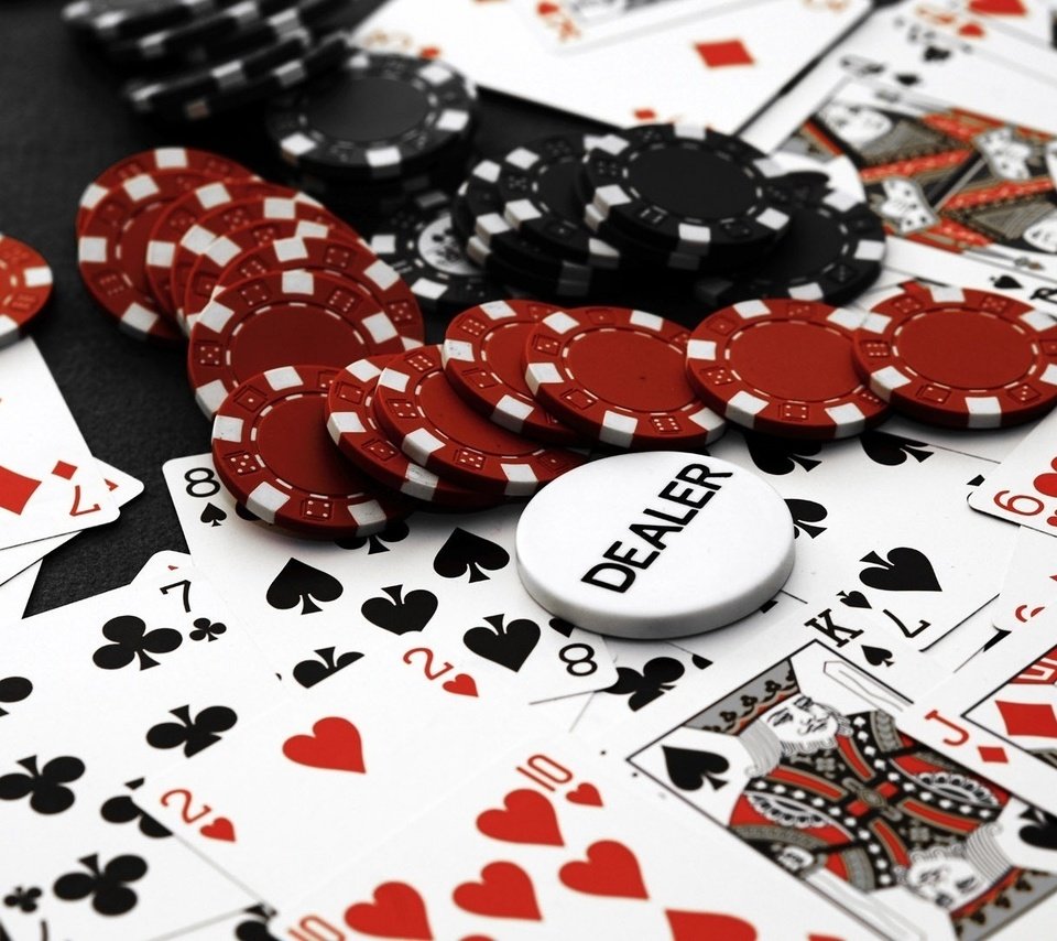 Обои казино, покер, фишки, карты, casino, poker, chips, card разрешение 1920x1080 Загрузить