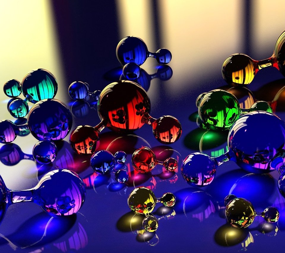 Обои шары, отражение, цвет, стекло, молекула, массажер, balls, reflection, color, glass, molecule, massager разрешение 1920x1080 Загрузить
