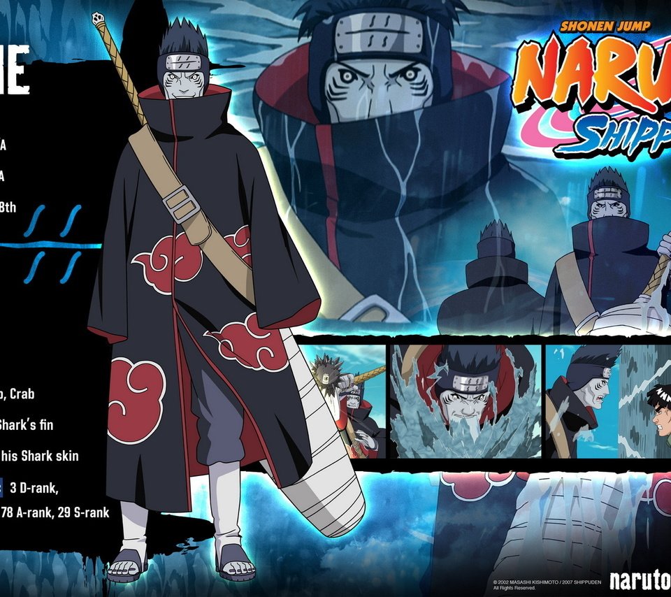 Обои наруто, кисаме хошигаки, naruto, kisame hoshigaki разрешение 1920x1200 Загрузить