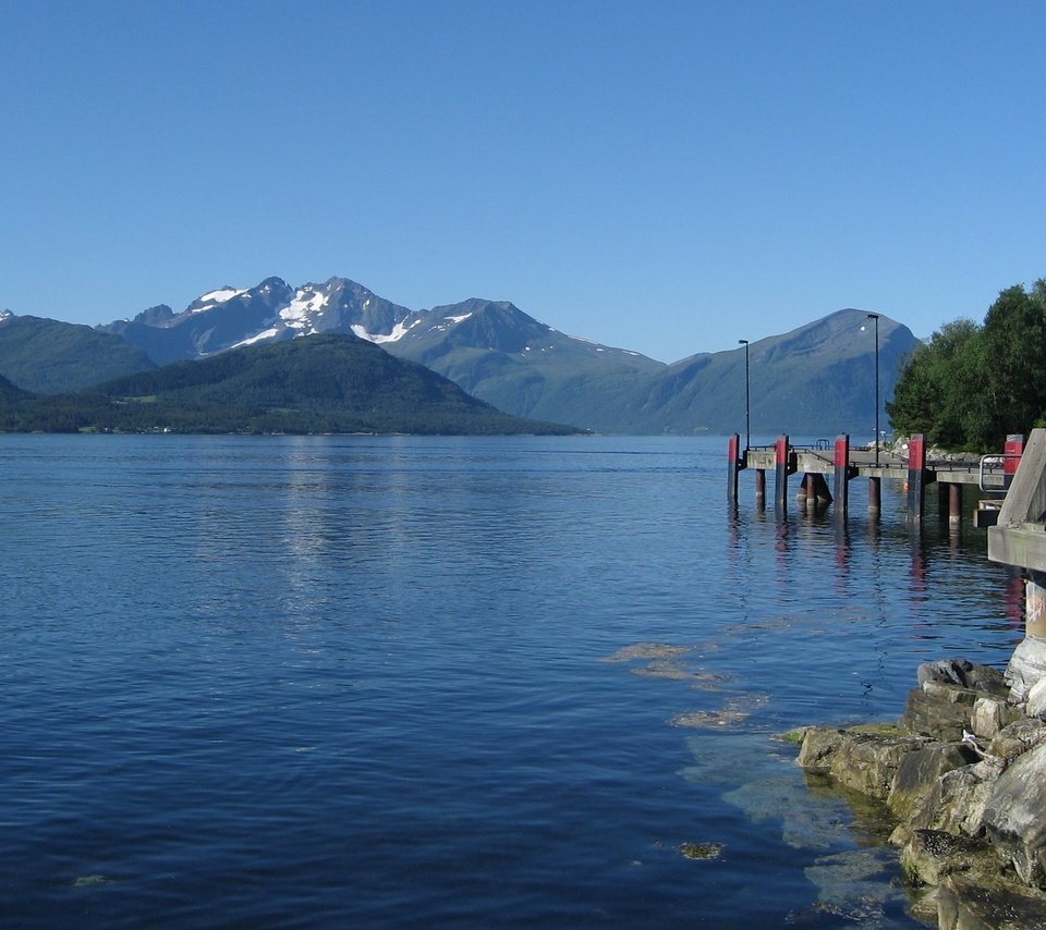 Обои небо, озеро, горы, норвегия, the sky, lake, mountains, norway разрешение 2792x1572 Загрузить