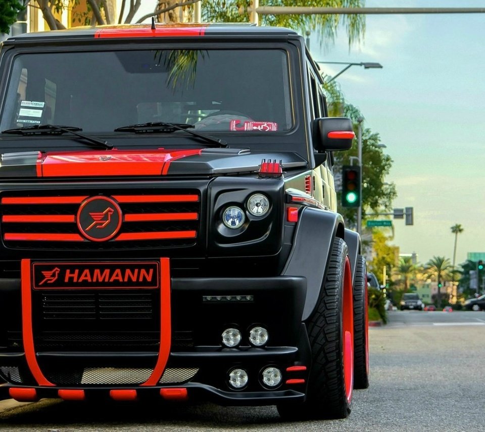 Обои автомобили, mercedes-benz g55 amg by hamann, mercedes- benz g55 amg от hamann, cars, mercedes - benz g55 amg from hamann разрешение 1920x1080 Загрузить