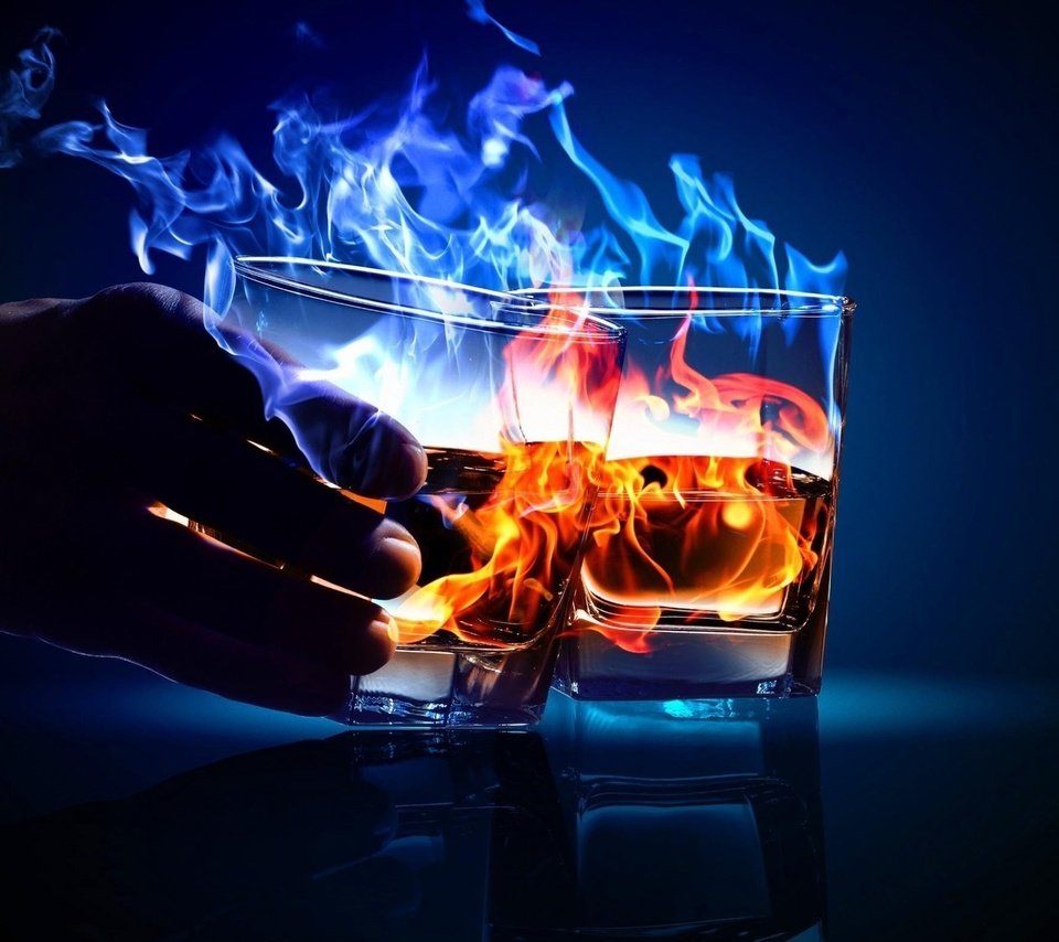 Обои рука, огонь, коктейль, бокалы, алкоголь, hand, fire, cocktail, glasses, alcohol разрешение 1920x1200 Загрузить