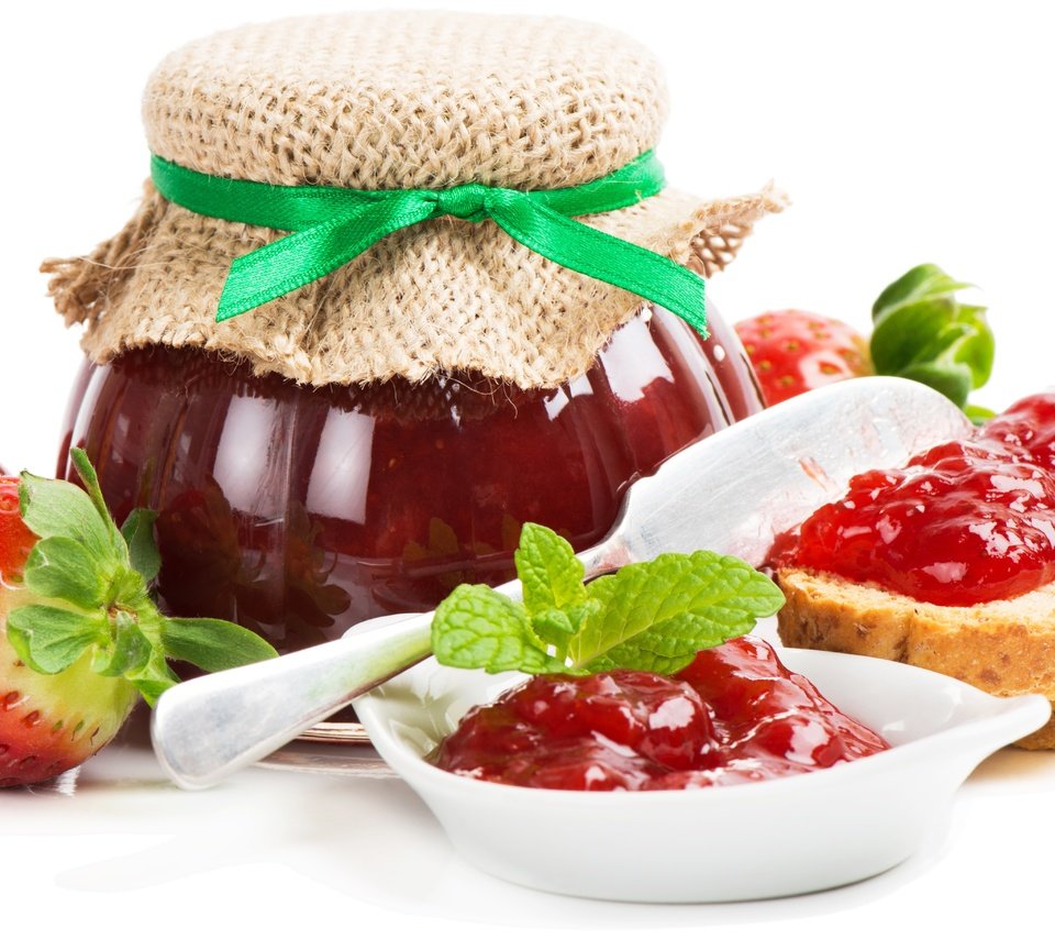 Обои клубника, хлеб, ягоды, банка, варенье, strawberry, bread, berries, bank, jam разрешение 6601x3644 Загрузить